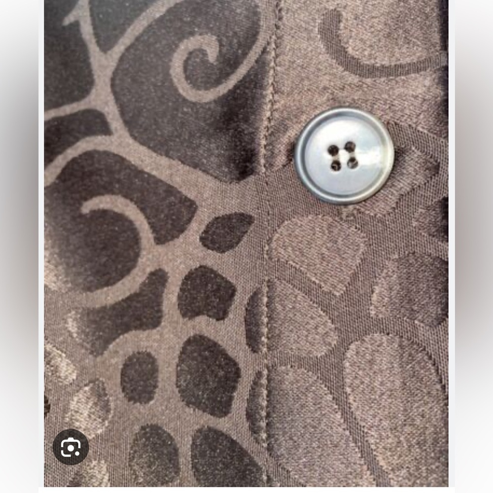 Vintage modern Thomas O’Brien, chocolate brown, queen size, with buttons